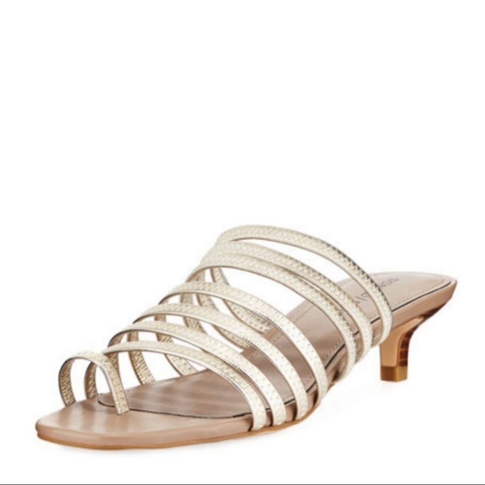 Gold Kitten Heel Donald J Pliner Evone